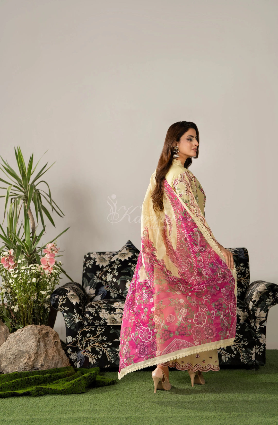 KARMA LUXURY COLLECTION 100% ORIGINAL–3PIECE READY-TO-WEAR KC-1585A