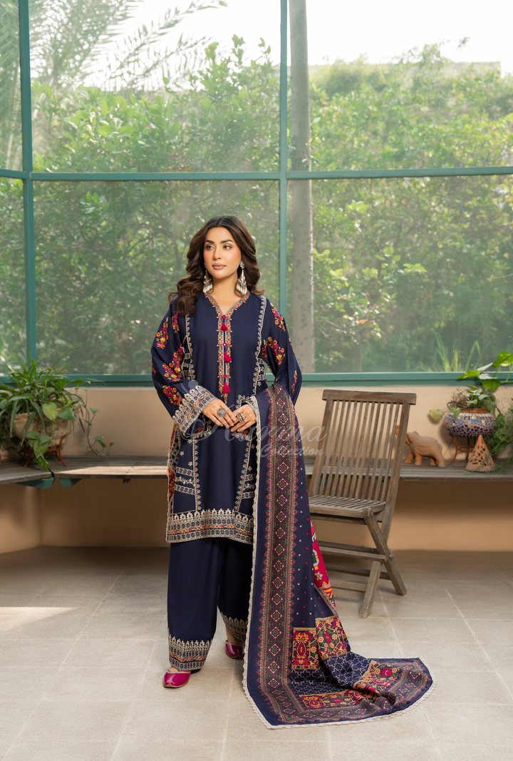 Luxury Embroidered 3 Piece by Karma Collection KC-1521