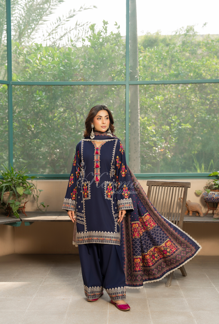 Luxury Embroidered 3 Piece by Karma Collection KC-1521
