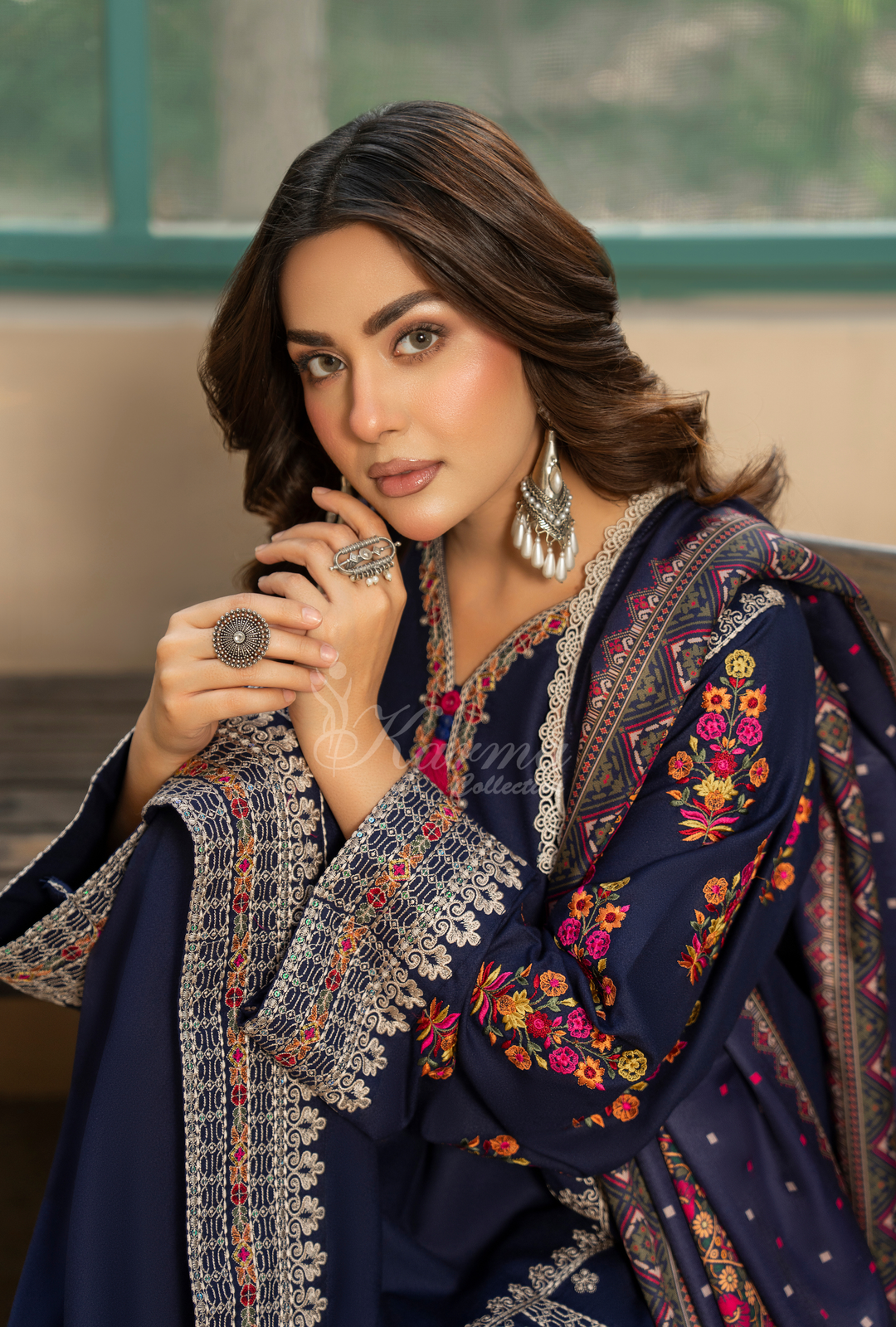 Luxury Embroidered 3 Piece by Karma Collection KC-1521