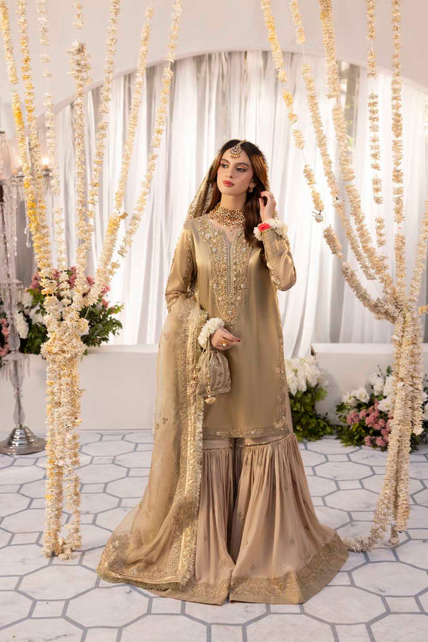 ZARAH RUBAB 3 PIECE READY TO WEAR ￼LUXURY FESTIVE COLLECTION FULL ARM SLEEVES WITH LINING 2570