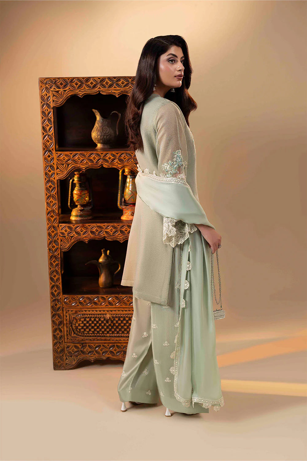 3-Piece Ready to Wear Zahra Rubab Luxe ZR-2540 EDITH - Aqua