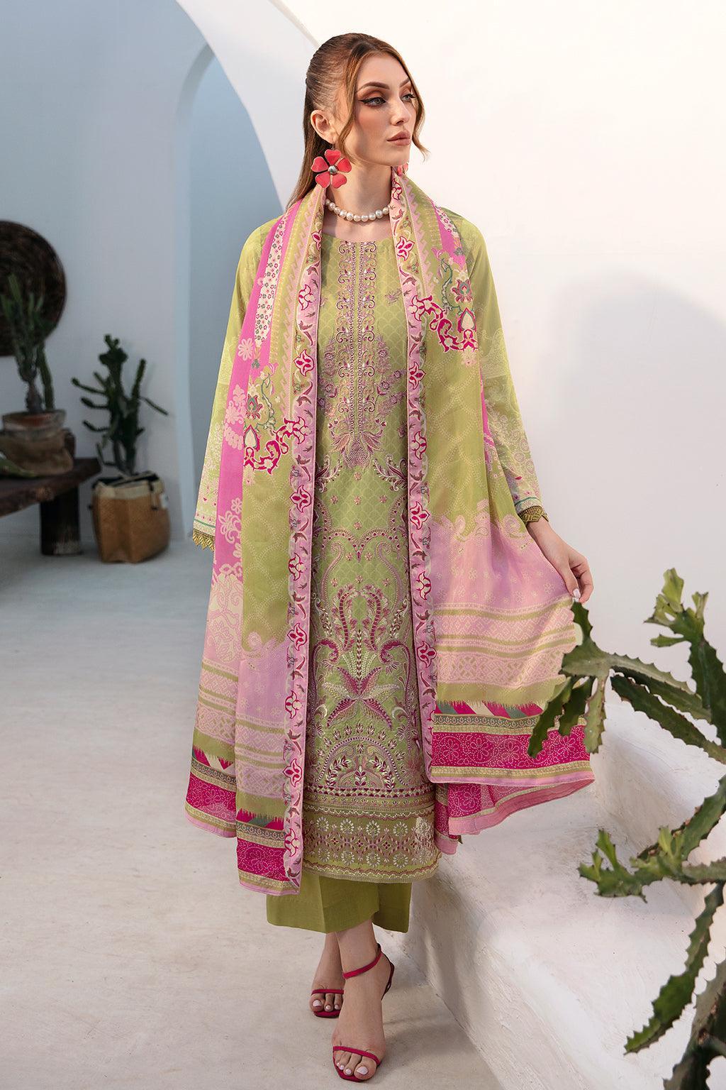 RAMSHA ‘GHAZAL’ | EMBROIDERED LAWN READYMADE | G-210