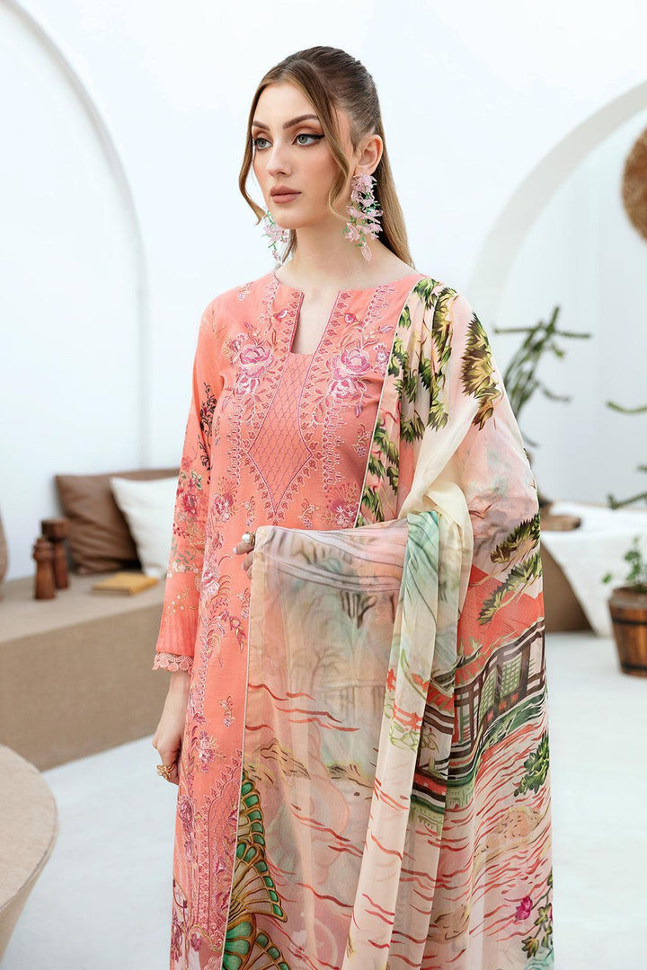 RAMSHA ‘GHAZAL’ | EMBROIDERED LAWN READYMADE | G-211