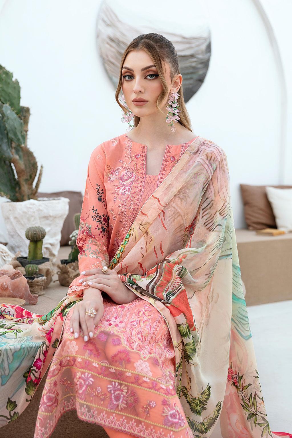RAMSHA ‘GHAZAL’ | EMBROIDERED LAWN READYMADE | G-211