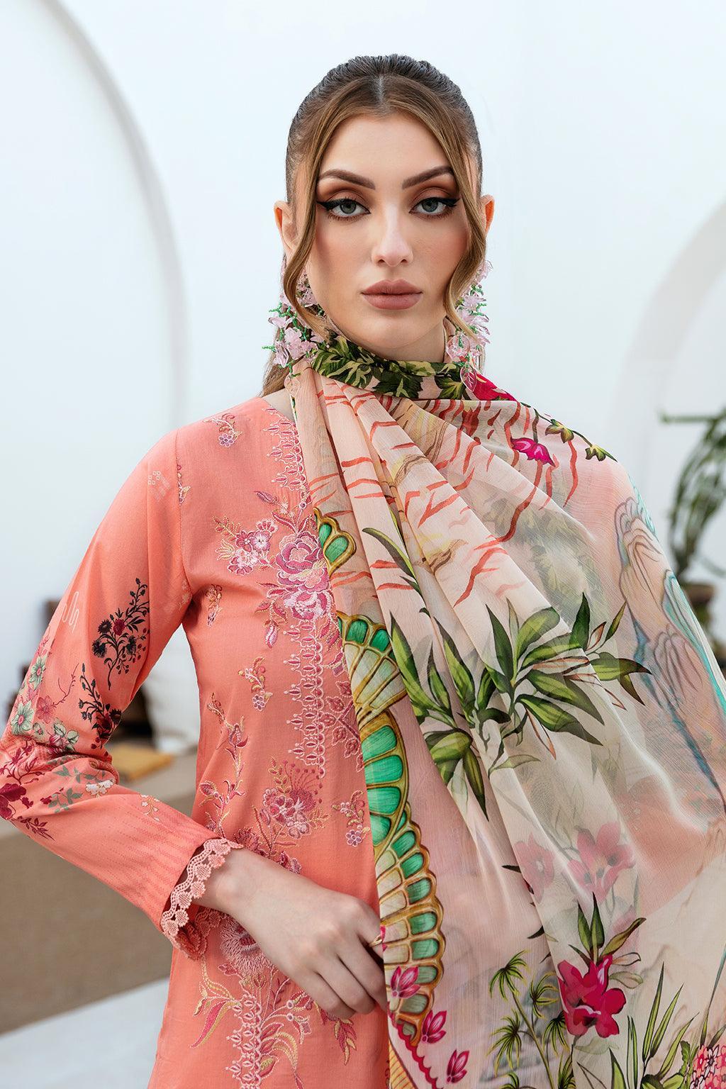 RAMSHA ‘GHAZAL’ | EMBROIDERED LAWN READYMADE | G-211