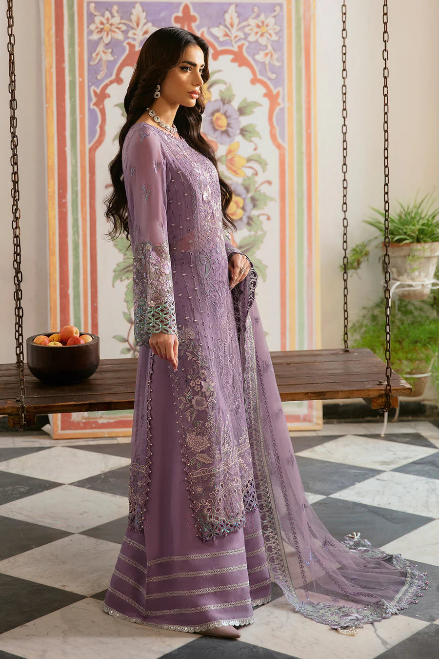 RAMSHA 3-PIECE READY TO WEAR DASTAK LUXURY CHIFFON COLLECTION Q-108