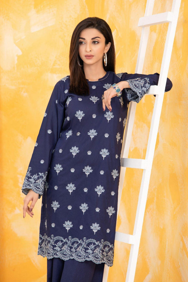 LAKHANY 02 PIECE  EMBROIDERED SHIRT &amp; TROUSER - LSM-2814