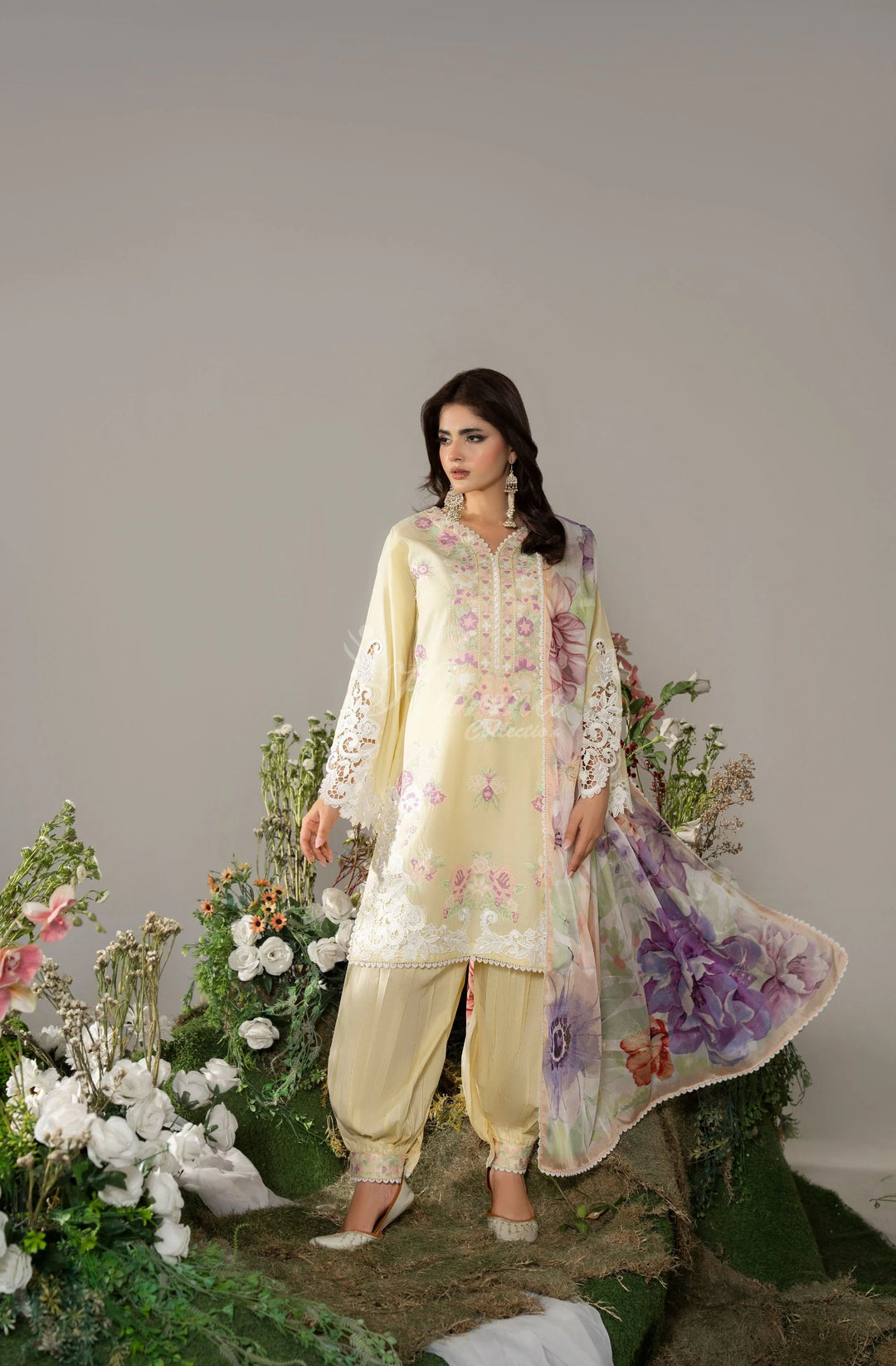 KARMA LUXURY COLLECTION 100% ORIGINAL–3PIECE READY-TO-WEAR KC-1586A