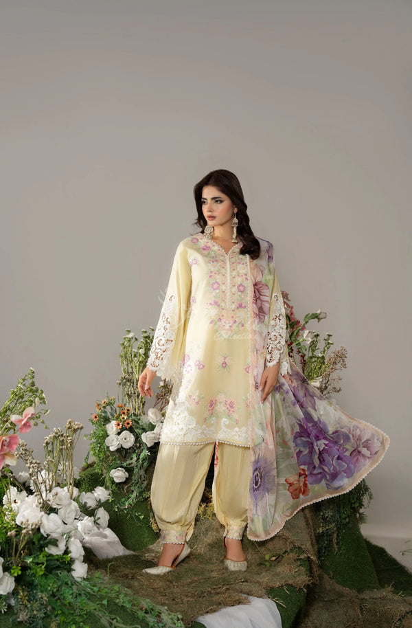 KARMA LUXURY COLLECTION 100% ORIGINAL–3PIECE READY-TO-WEAR KC-1586A