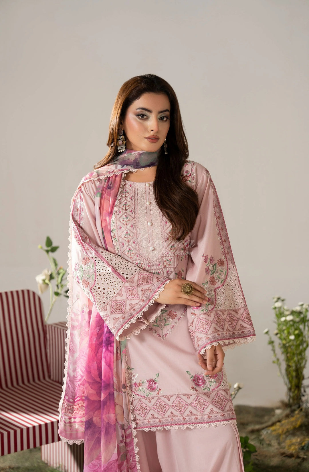 KARMA LUXURY COLLECTION 100% ORIGINAL–3PIECE READY-TO-WEAR KC-1580A