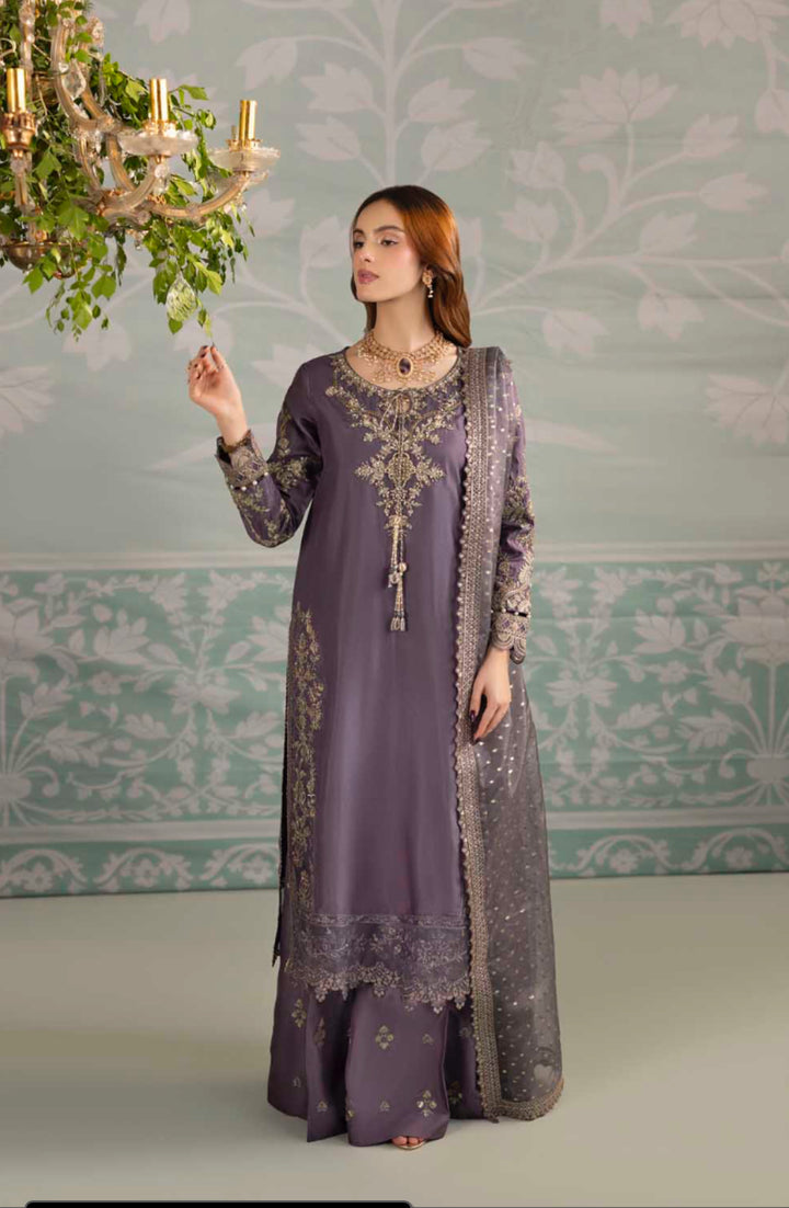 3-PIECE READY TO WEAR ZAHRA RUBAB LUXURY SILK COLLECTION ZR-2556