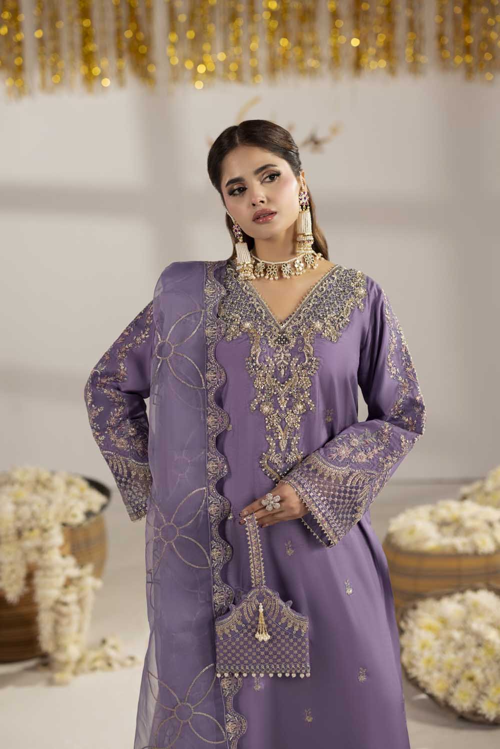 3-PIECE READY TO WEAR ZAHRA RUBAB LUXURY SILK COLLECTION ZR-2604A