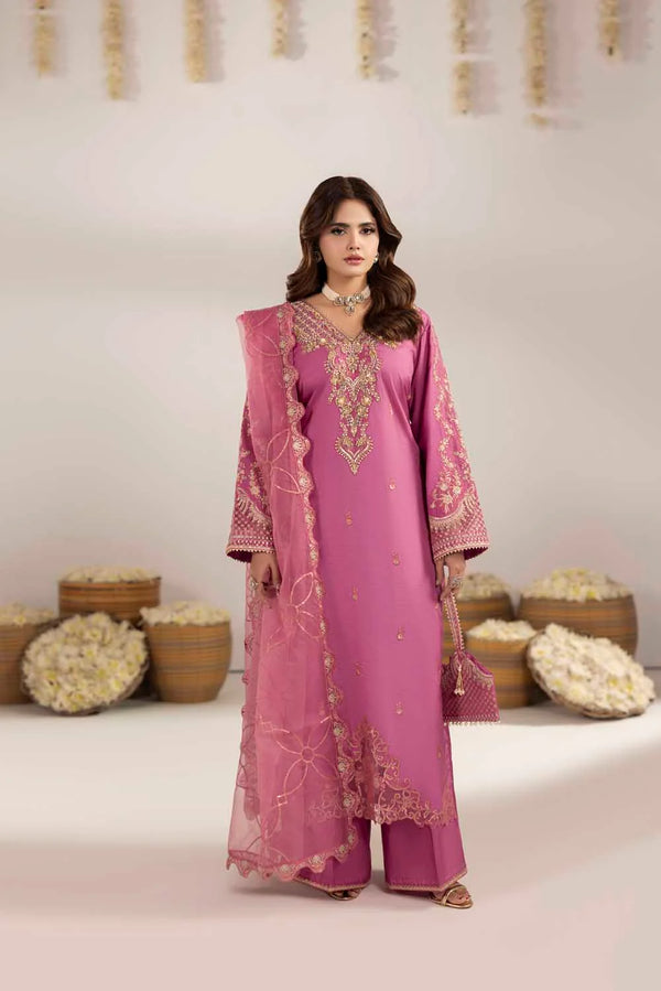 3-PIECE READY TO WEAR ZAHRA RUBAB LUXURY SILK COLLECTION ZR-2604
