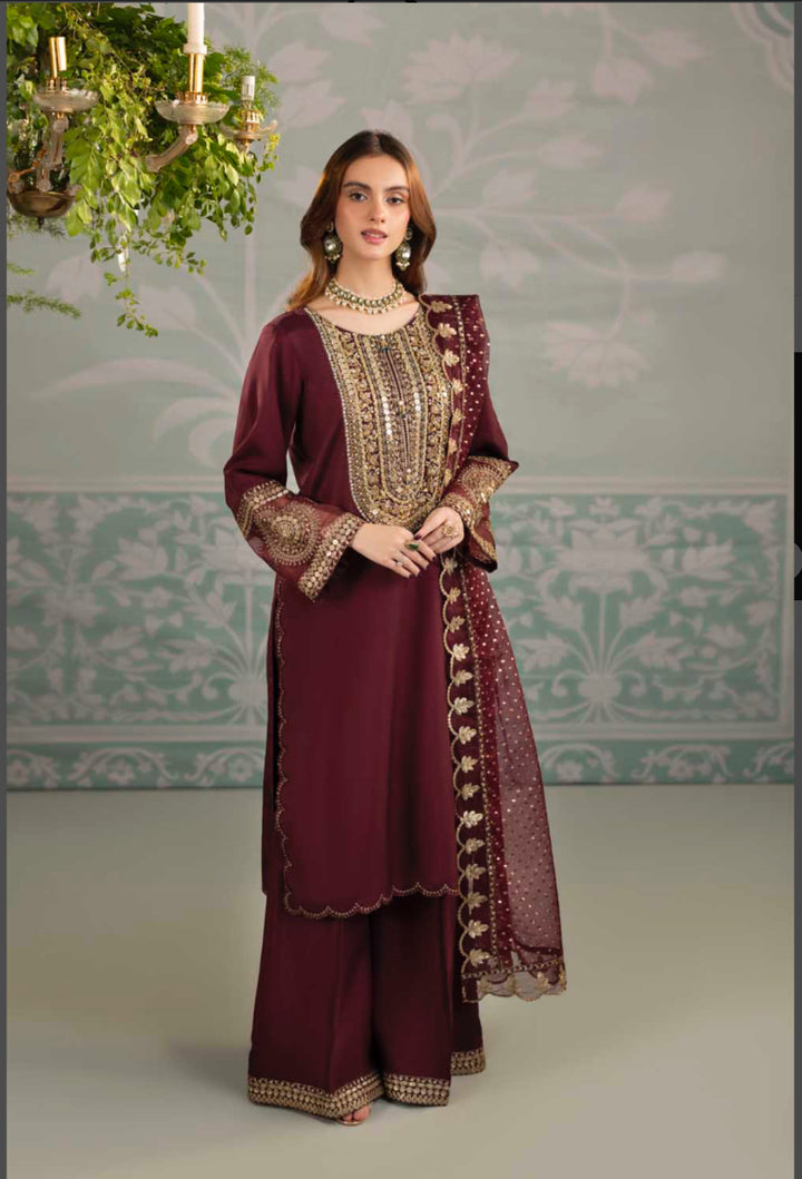 3-PIECE READY TO WEAR ZAHRA RUBAB LUXURY SILK COLLECTION ZR-2557