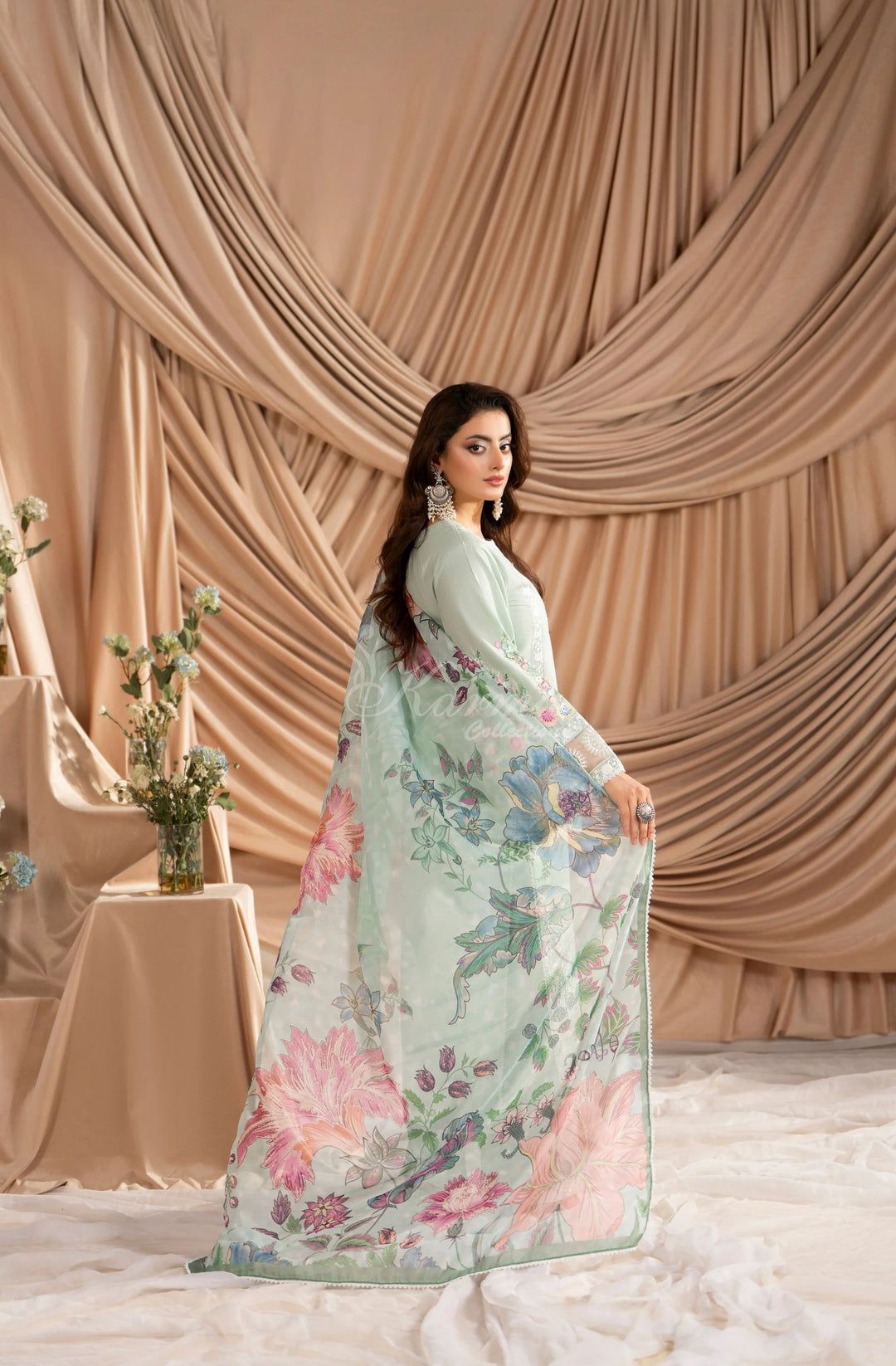 KARMA LUXURY COLLECTION 100% ORIGINAL–3PIECE READY-TO-WEAR KC-1583A