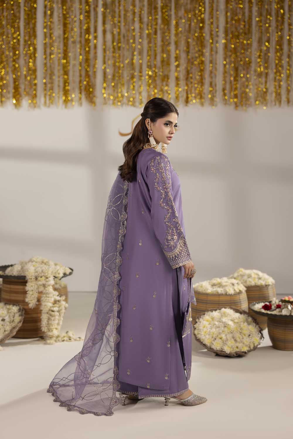 3-PIECE READY TO WEAR ZAHRA RUBAB LUXURY SILK COLLECTION ZR-2604A