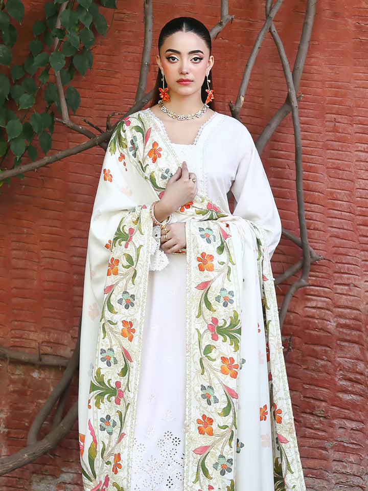 ALLY'S Mehr Chikankari 3 Piece - Ready to wear - AL 1125