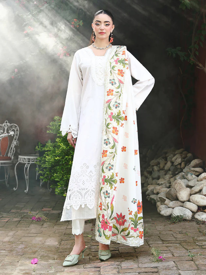 ALLY'S Mehr Chikankari 3 Piece - Ready to wear - AL 1125