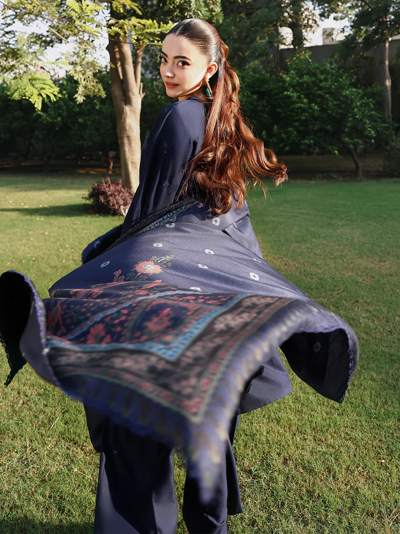 ALLY'S Mehr Chikankari 3 Piece - Ready to wear - AL 1127