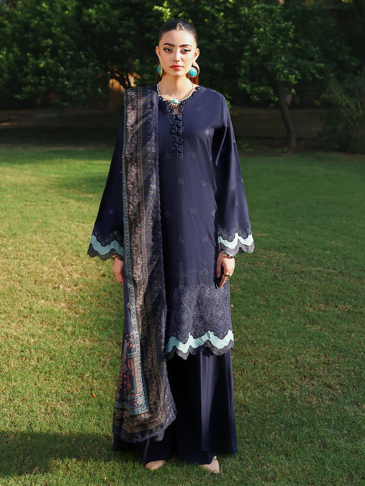 ALLY'S Mehr Chikankari 3 Piece - Ready to wear - AL 1127