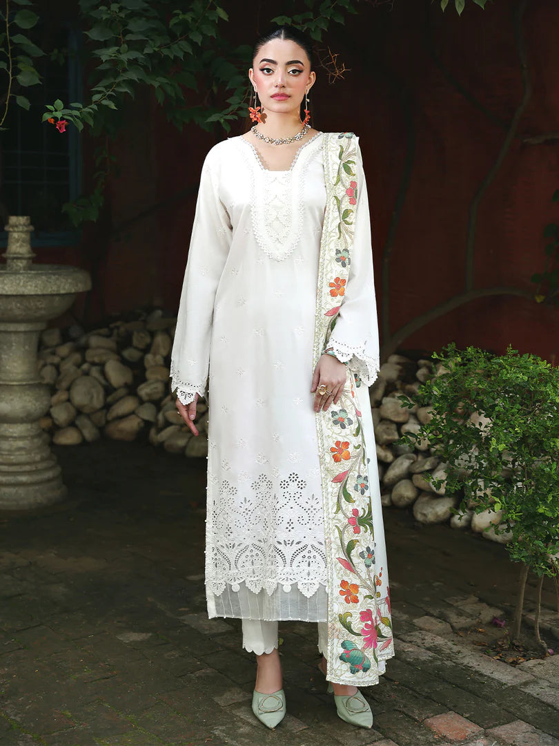 ALLY'S Mehr Chikankari 3 Piece - Ready to wear - AL 1125