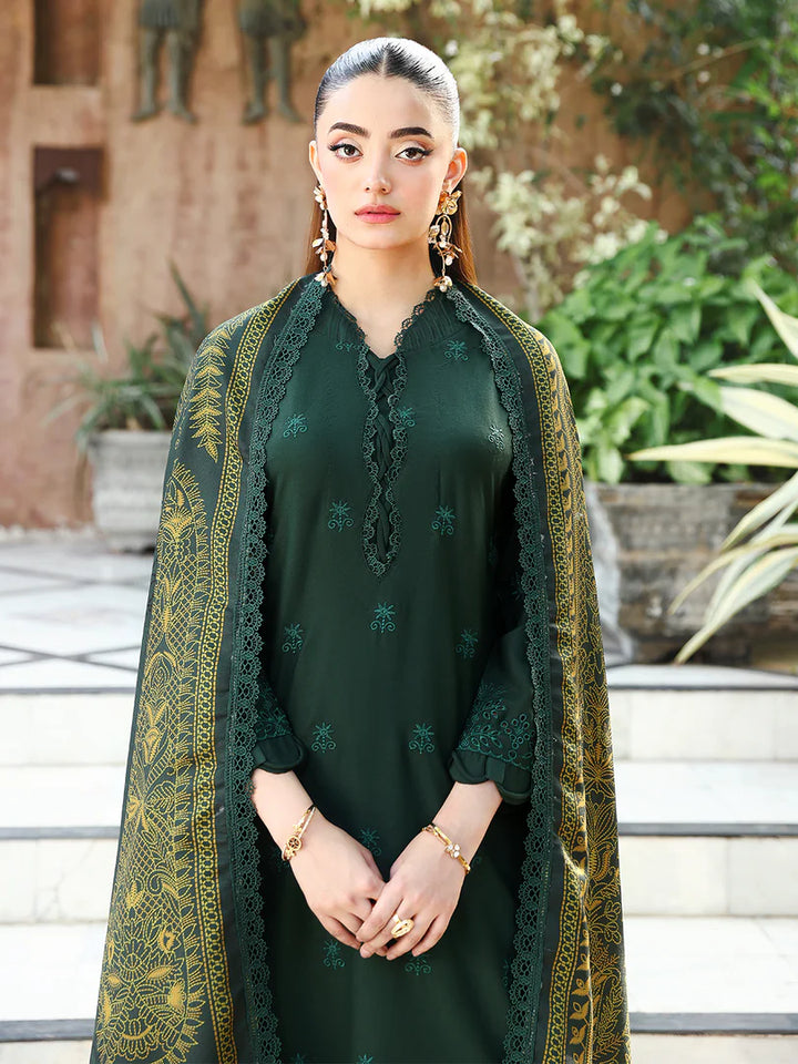 ALLY'S Mehr Chikankari 3 Piece - Ready to wear - AL 1130