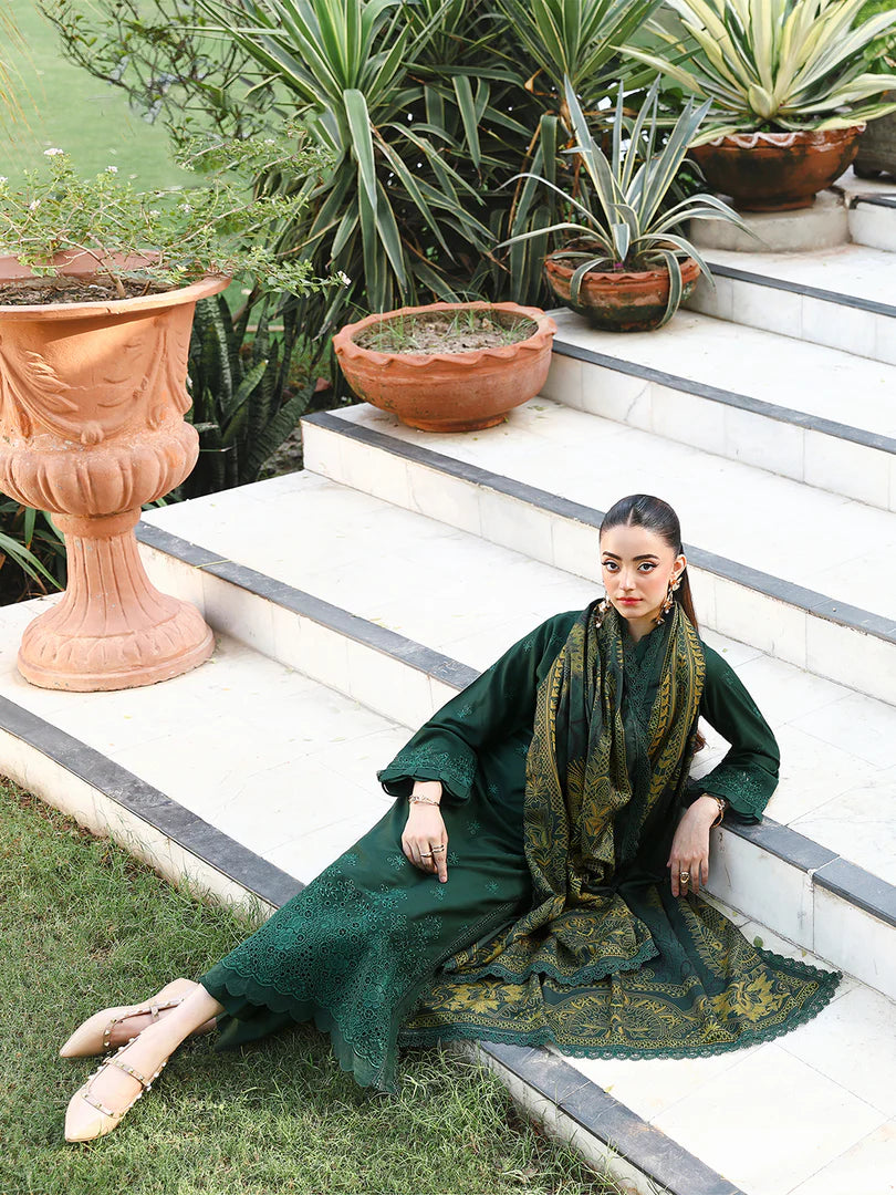 ALLY'S Mehr Chikankari 3 Piece - Ready to wear - AL 1130