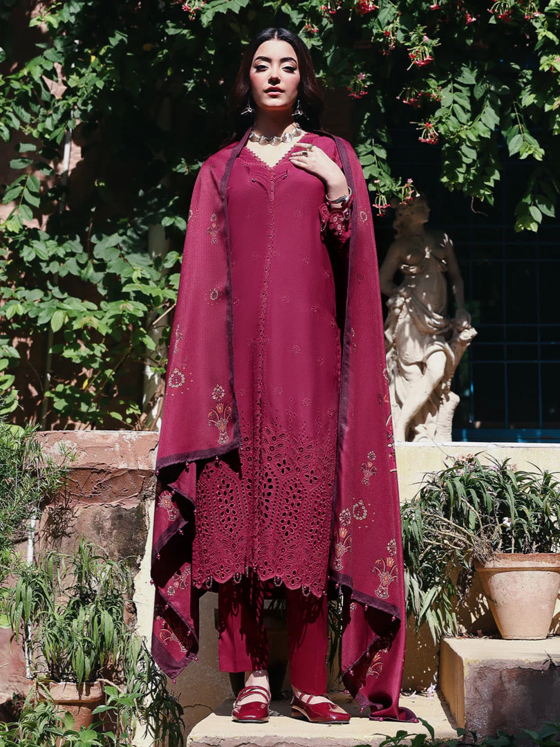 ALLY'S Mehr Chikankari 3 Piece - Ready to wear - AL 1131