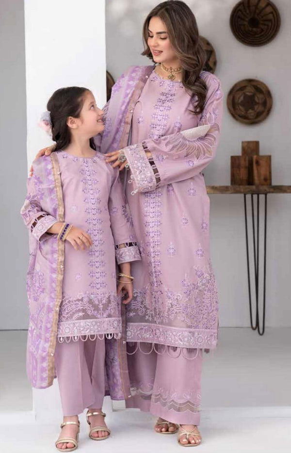 ALLY’S ‘FESTIVE EDIT’ | EMBROIDERED COTTON MOTHER &amp; DAUGHTER READYMADE | AL822