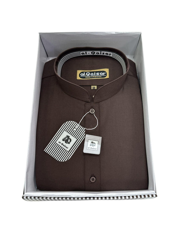 Al-Qaisar Dark Brown Shalwar Kameez - SK-1