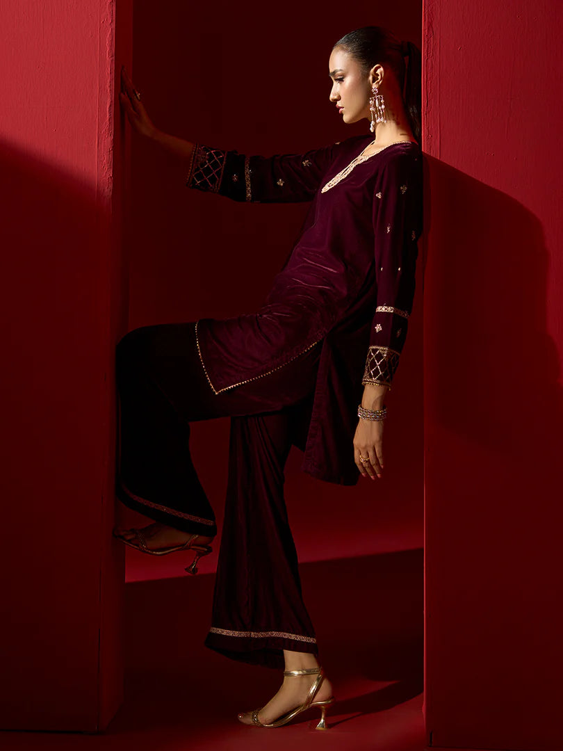 ALLY'S Velvet 2 Piece - Ready to wear - EA 37
