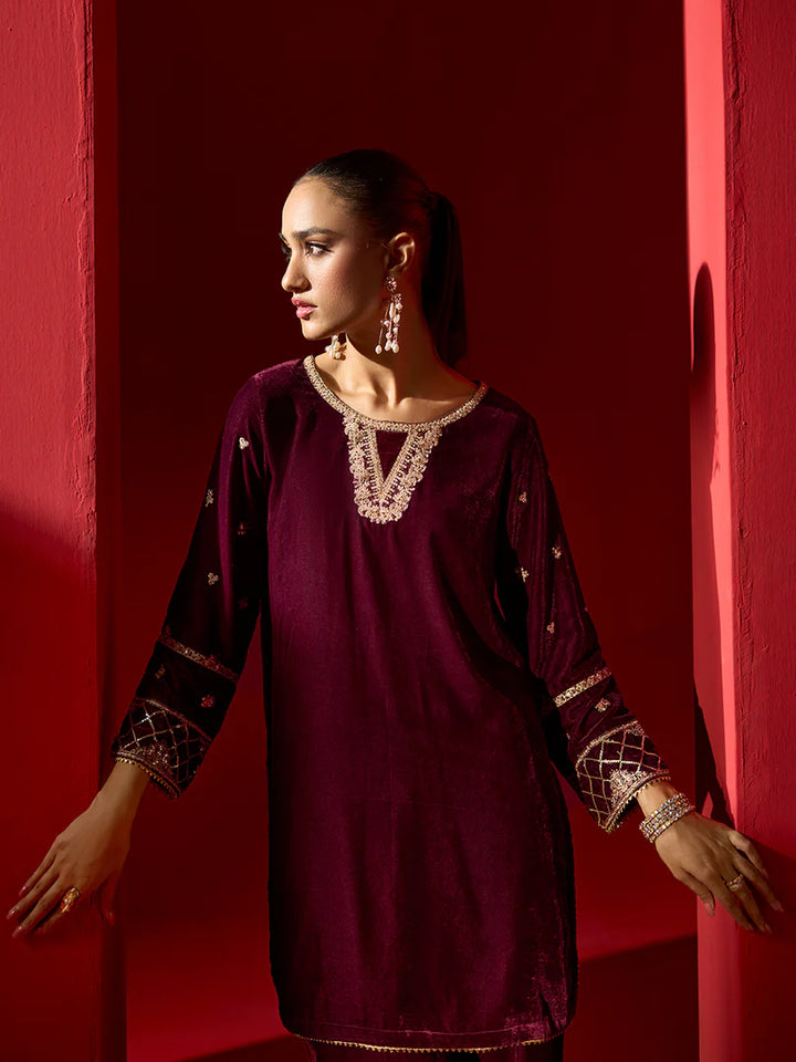 ALLY'S Velvet 2 Piece - Ready to wear - EA 37