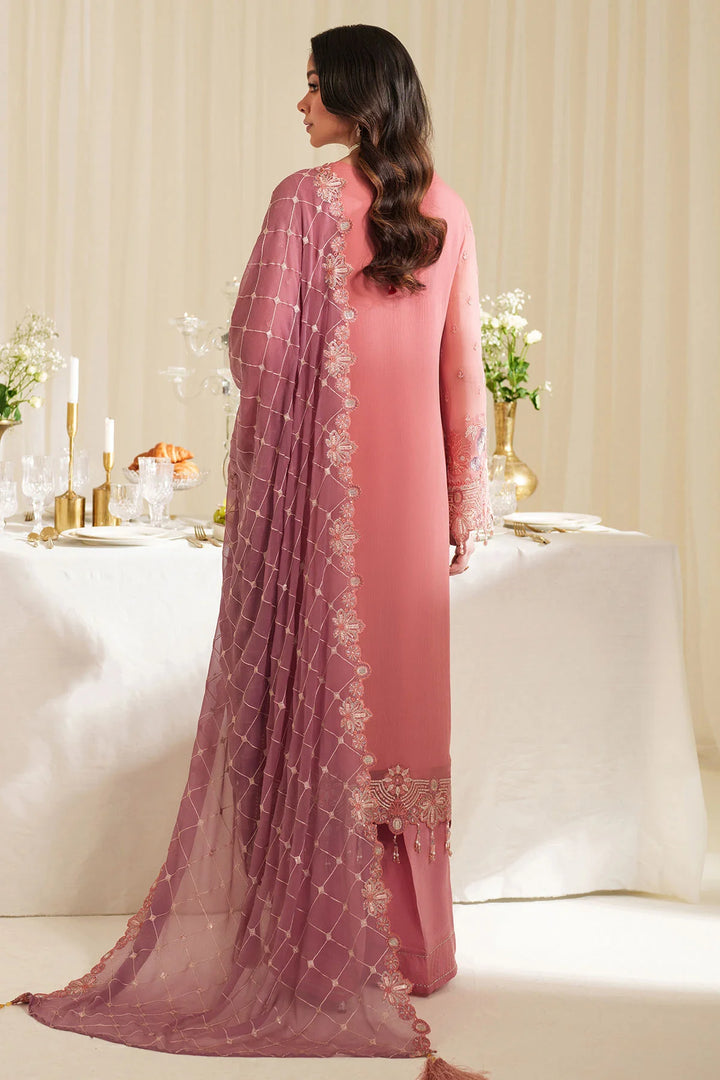 3-Piece Ready to Wear Imrozia / Serene Noore Luxury Chiffon Collection LUNA M-91 Tea Pink