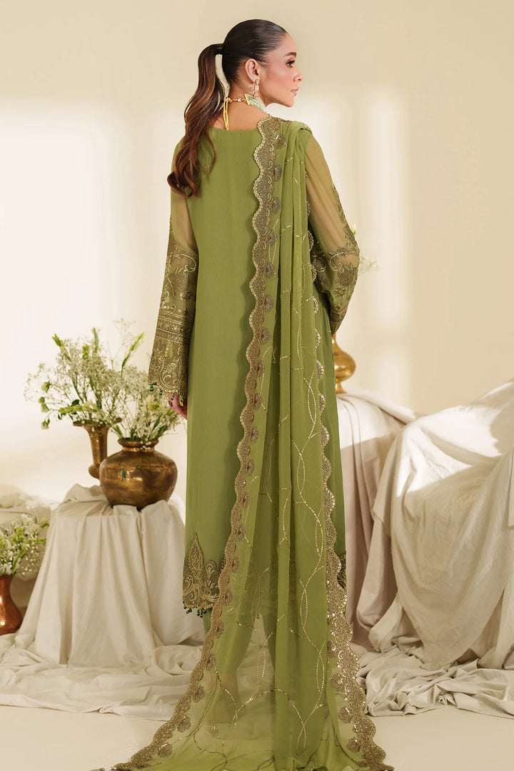 3-Piece Ready to Wear Imrozia / Serene Noore Luxury Chiffon Collection MYRA M-99 Pistachio