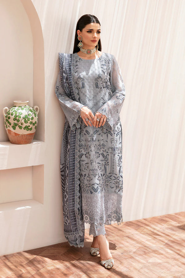 RAMSHA READY TO WEAR CHIFFON COLLECTION full arm lining  T-209