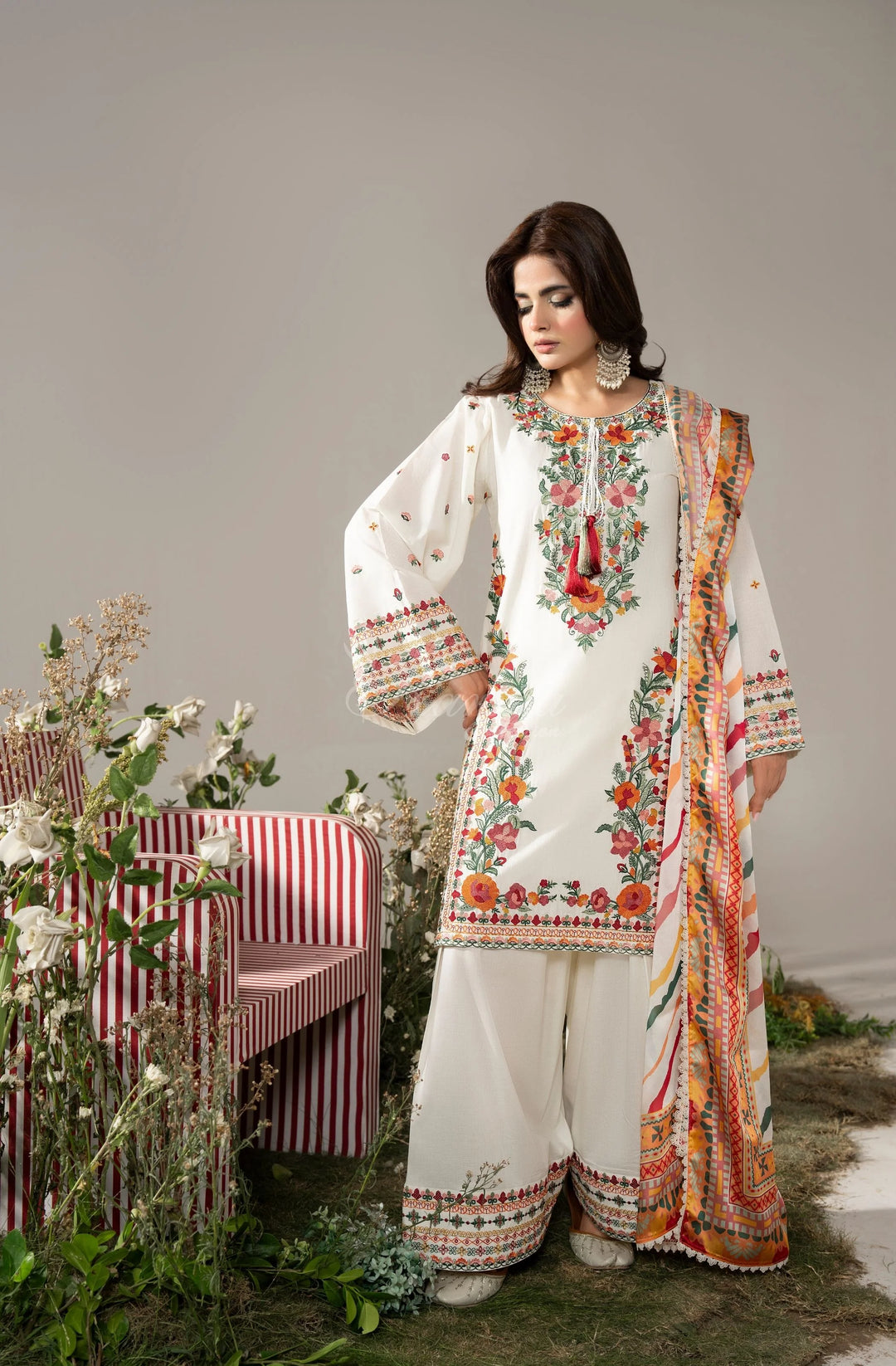 KARMA LUXURY COLLECTION 100% ORIGINAL–3PIECE READY-TO-WEAR KC-1581