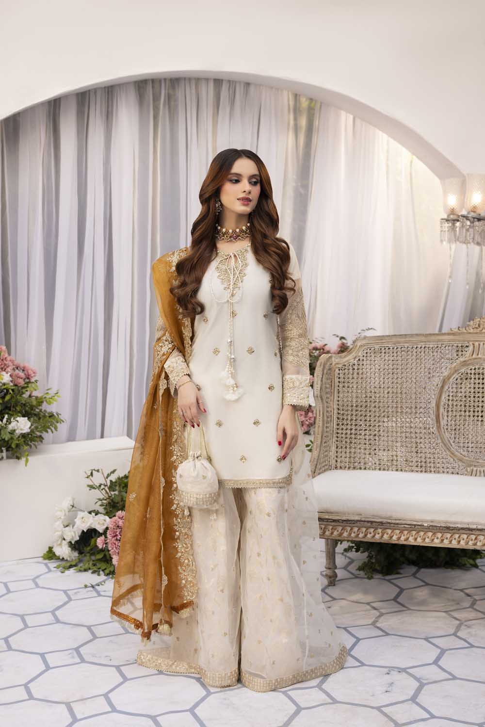 ZAHRA RUBAB 3 PIECE READY TO WEAR LUXURY FESTIVE COLLECTION 2569A