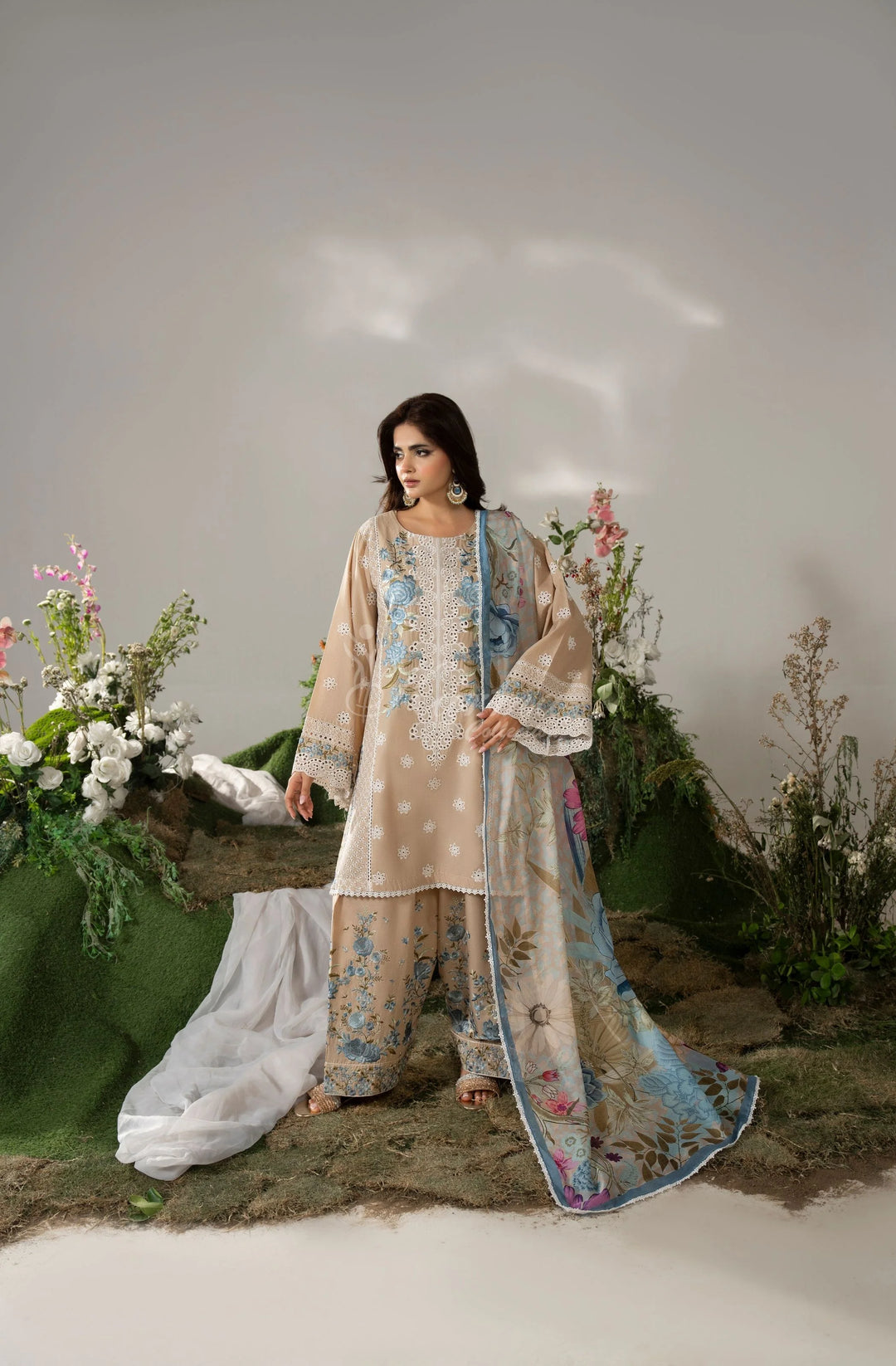 KARMA LUXURY COLLECTION 100% ORIGINAL–3PIECE READY-TO-WEAR KC-1587A