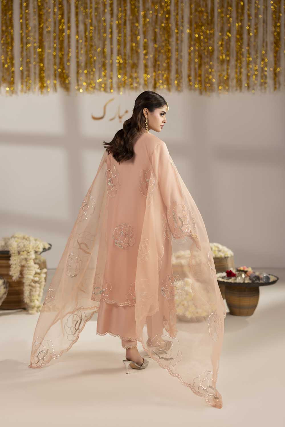 3-PIECE READY TO WEAR Zahra Rubab luxury silk collection ZR-2601￼