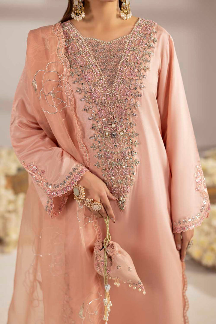 3-PIECE READY TO WEAR Zahra Rubab luxury silk collection ZR-2601￼