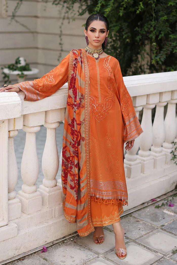 CHARIZMA 3-PC STITCHED EMBROIDERED STAPLE JACQUARD COLLECTION CMW-01