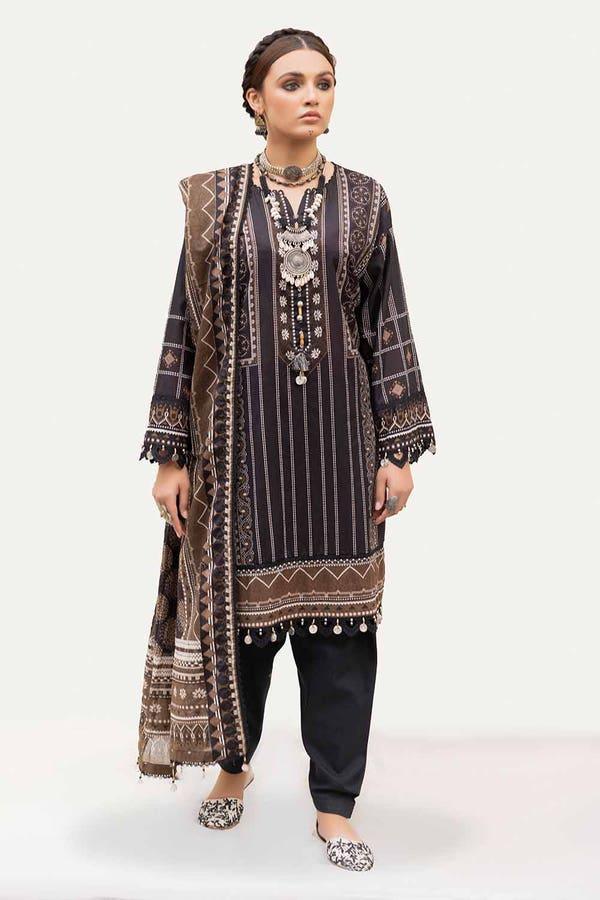 GUL AHMED 3PC UNSTITCHED PRINTED LAWN SUIT CL-42214