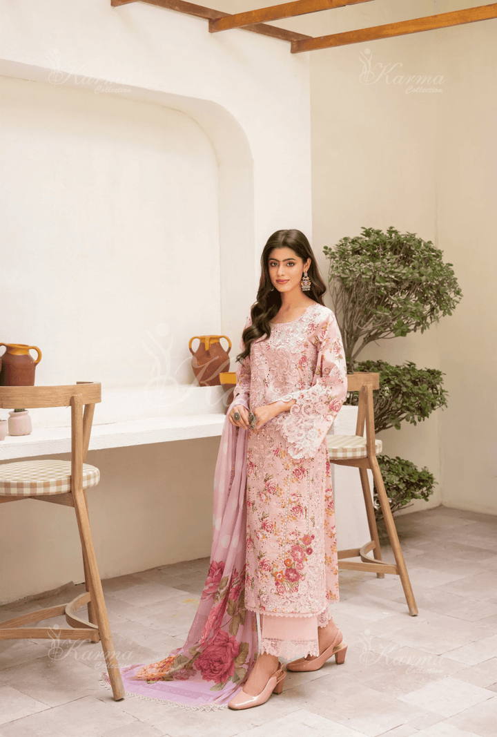 3-Piece Ready to Wear Karma Collections CREPE KC-1506