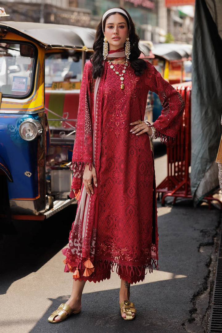 Charizma 3-Piece Ready to Wear Rang-E-Bahar Lawn Collection Vol-2 - CRB5-13 Red