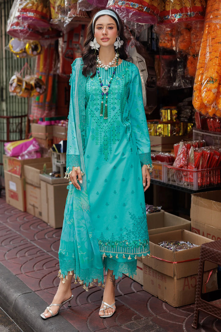 Charizma 3-Piece Ready to Wear Rang-E-Bahar Lawn Collection Vol-2 - CRB5-20 Turquoise