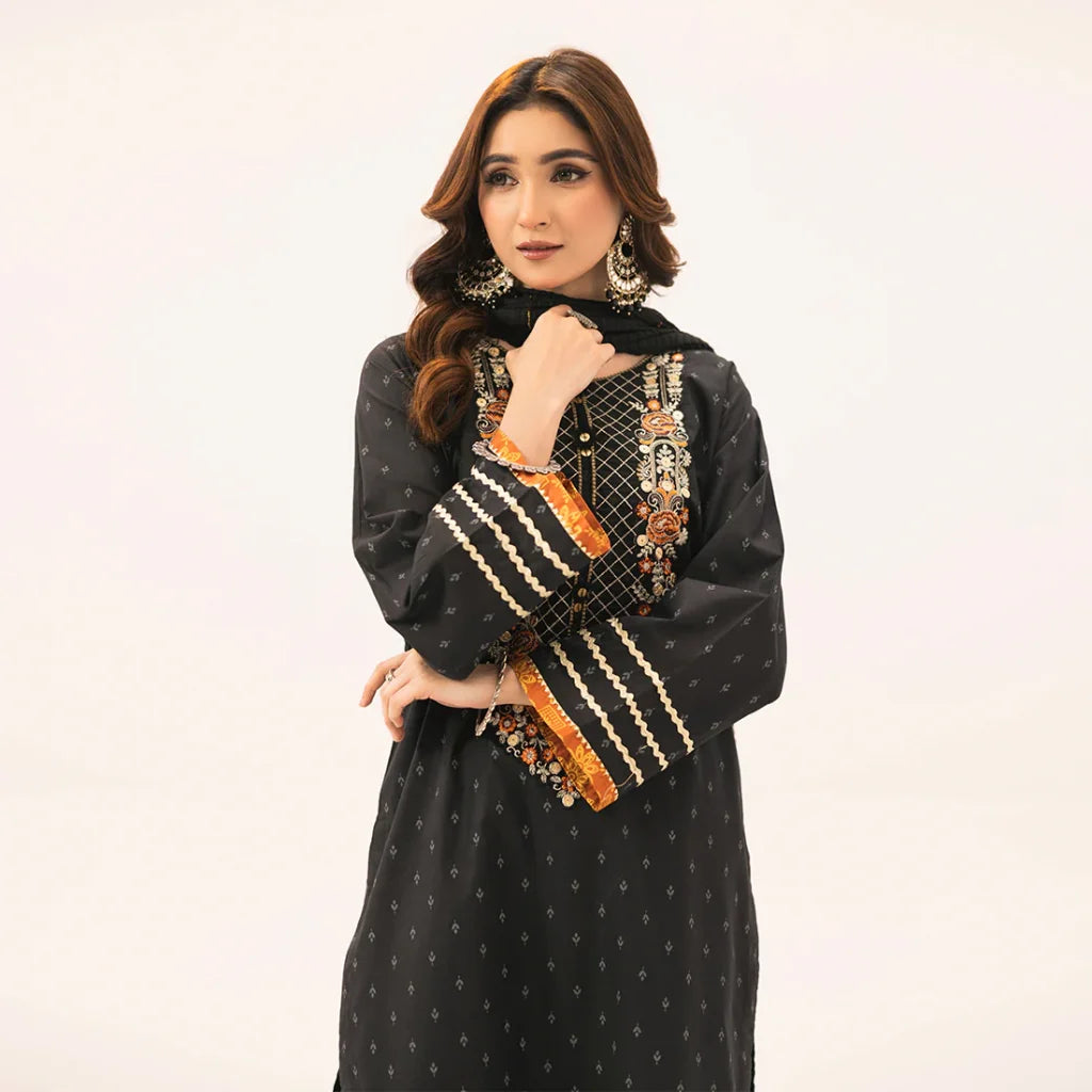 Zahra Rubab 3-Piece Ready To Wear Siyah ZR-2509