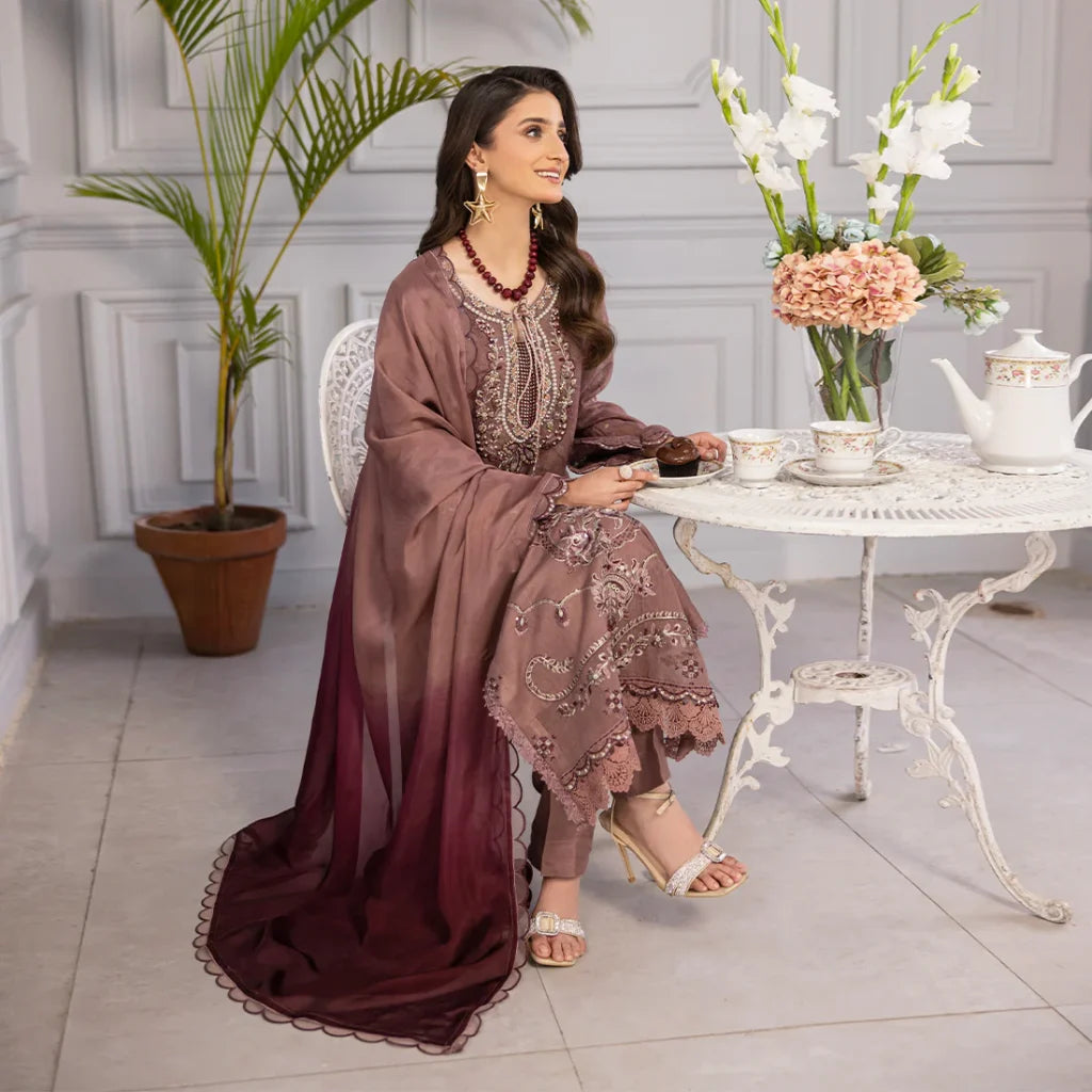ZAHRA RUBAB 3-Piece Ready To Wear ROSE ZR-2517