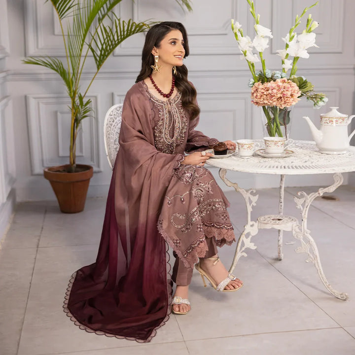 ZAHRA RUBAB 3-Piece Ready To Wear ROSE ZR-2517