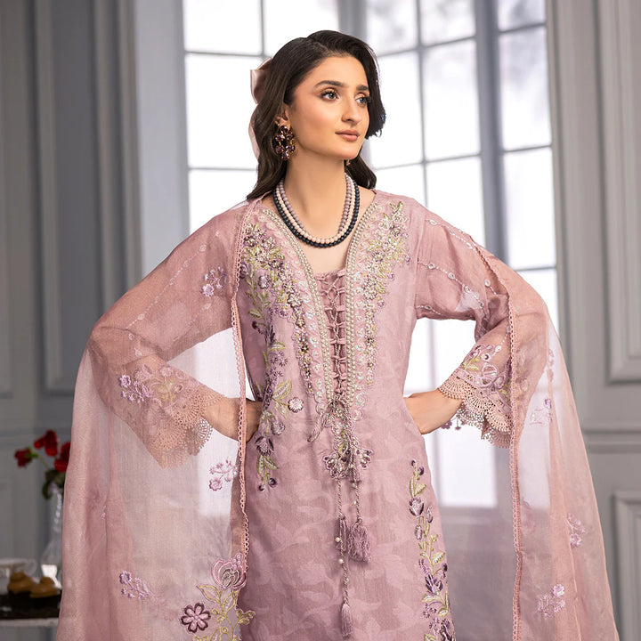 ZAHRA RUBAB 3-Piece Ready To Wear Blush ZR-2515
